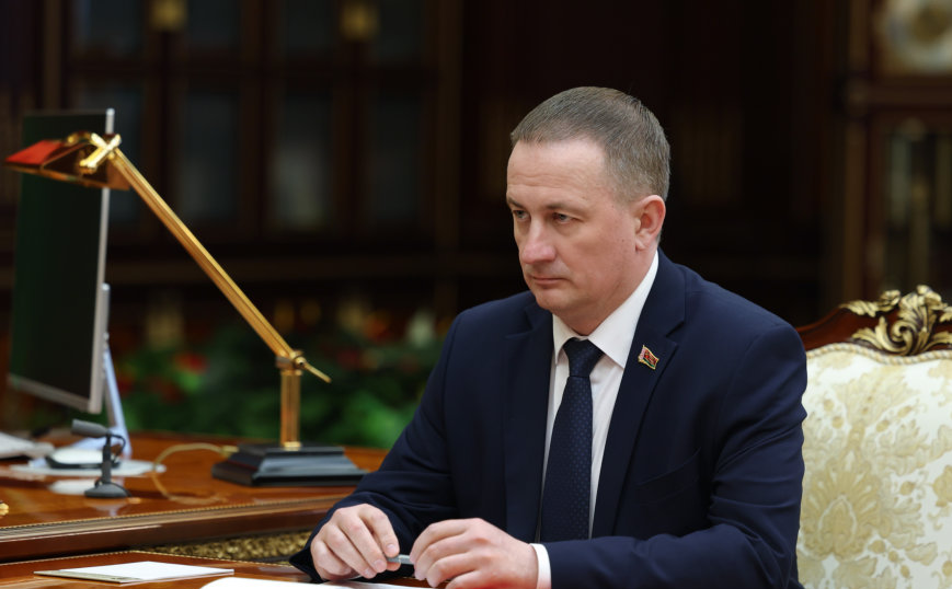 Премьер-министр Беларуси Александр Турчин с докладом у Александра Лукашенко