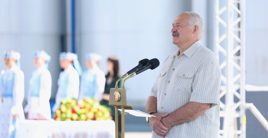 Президент Беларуси Александр Лукашенко с рабочей поездкой в Брестскую область