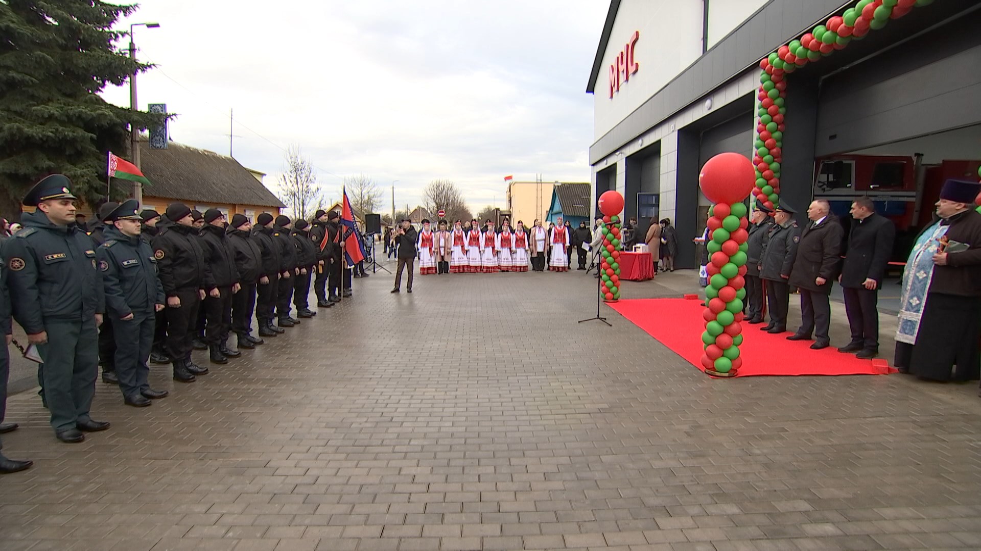 открытие обновленной пожарной аварийно-спасательной части
