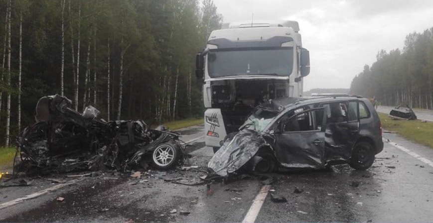 Место аварии в Ивацевичском районе Авария в Ивацевичском районе