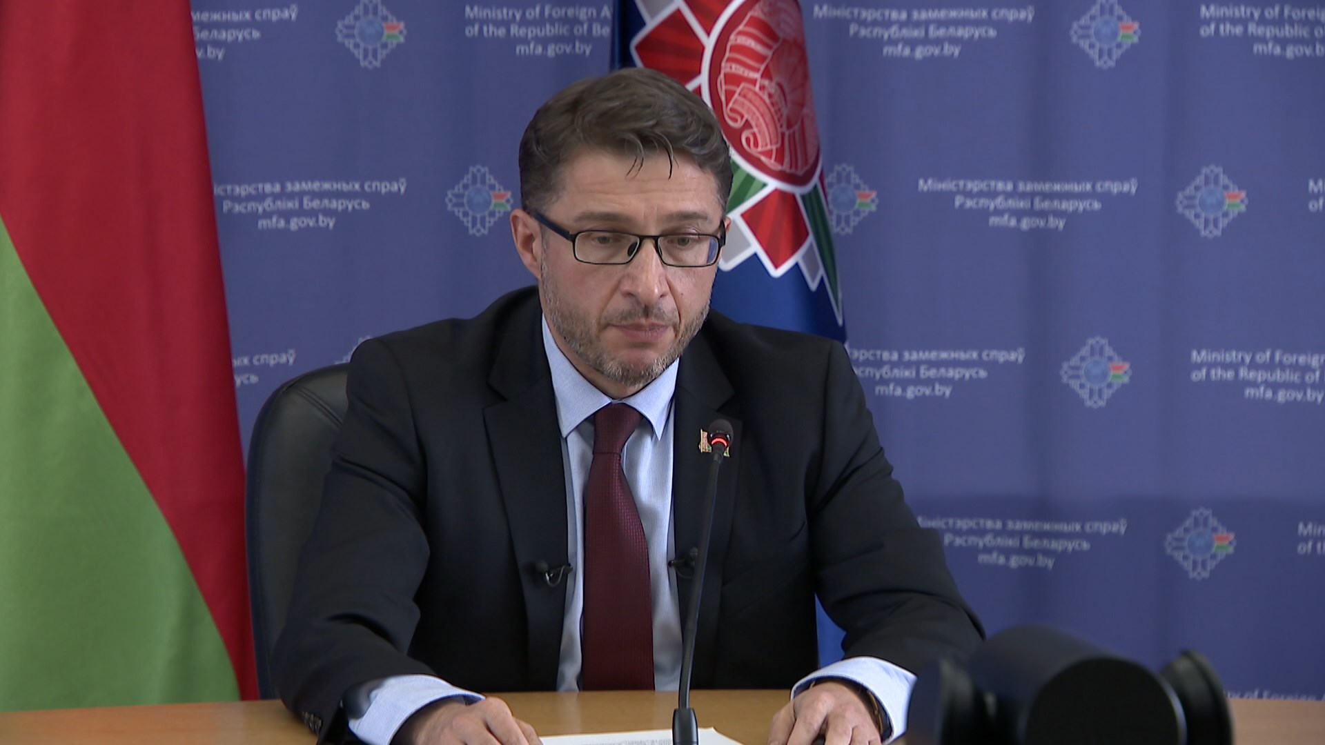 Василий Павлов, начальник отдела главного управления многосторонней дипломатии МИД Беларуси
