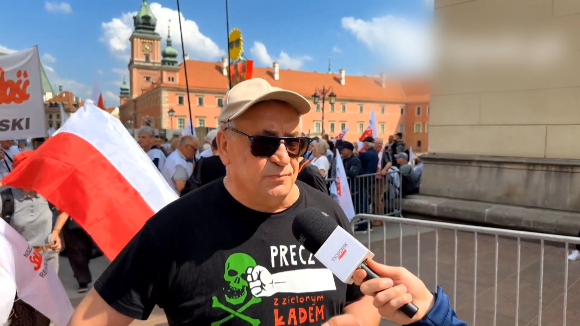 протестующий в Польше протестующий в Польше