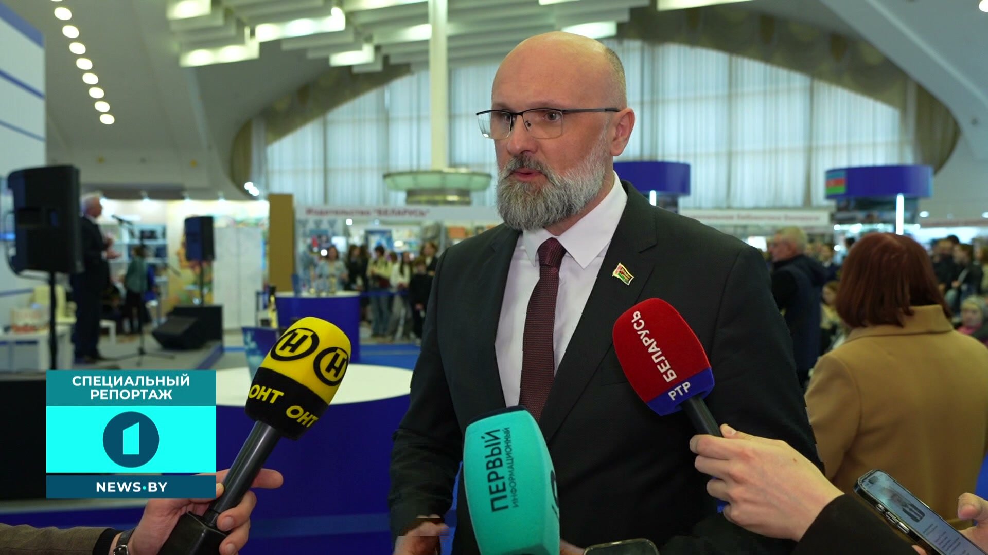 Игорь Секрета в эфире специального репортажа замминистра МИД Беларуси Игорь Секрета