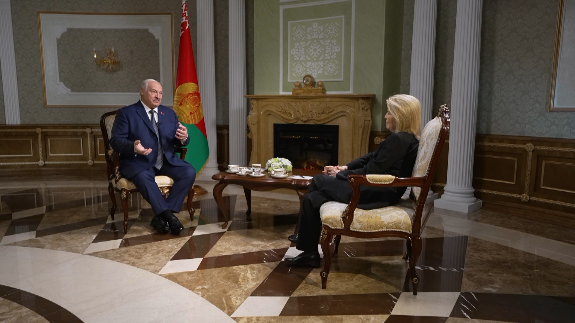 Александр Лукашенко и Грета Конвей Ван Састерен
