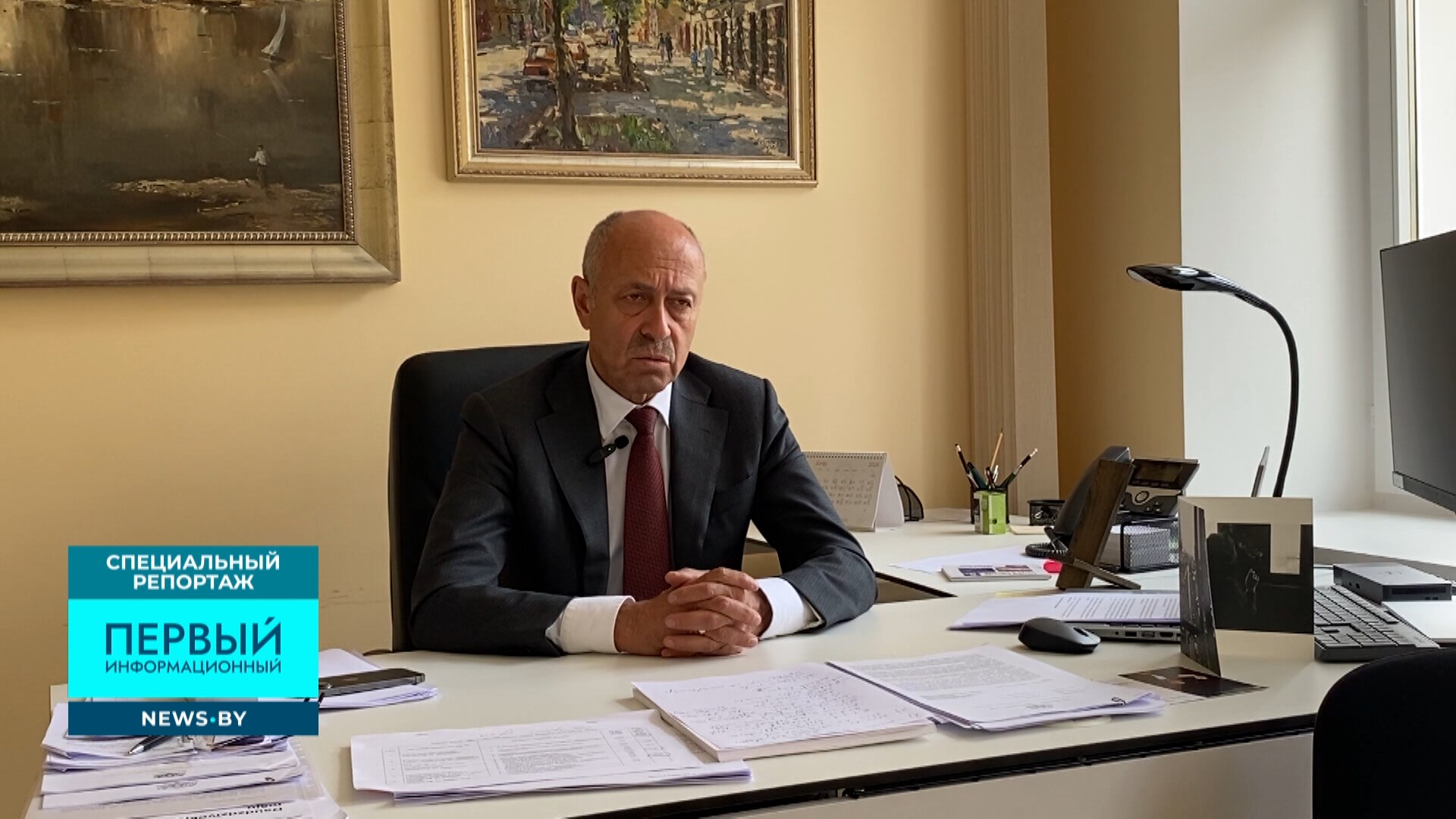 Олег Буров в эфире специального репортажа Олег Буров, депутат сейма Латвии