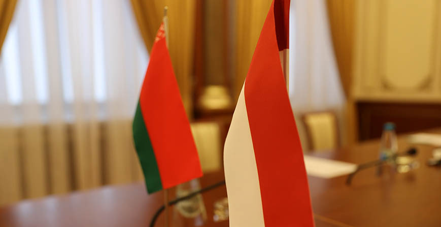 Флаги Беларуси и Индонезии