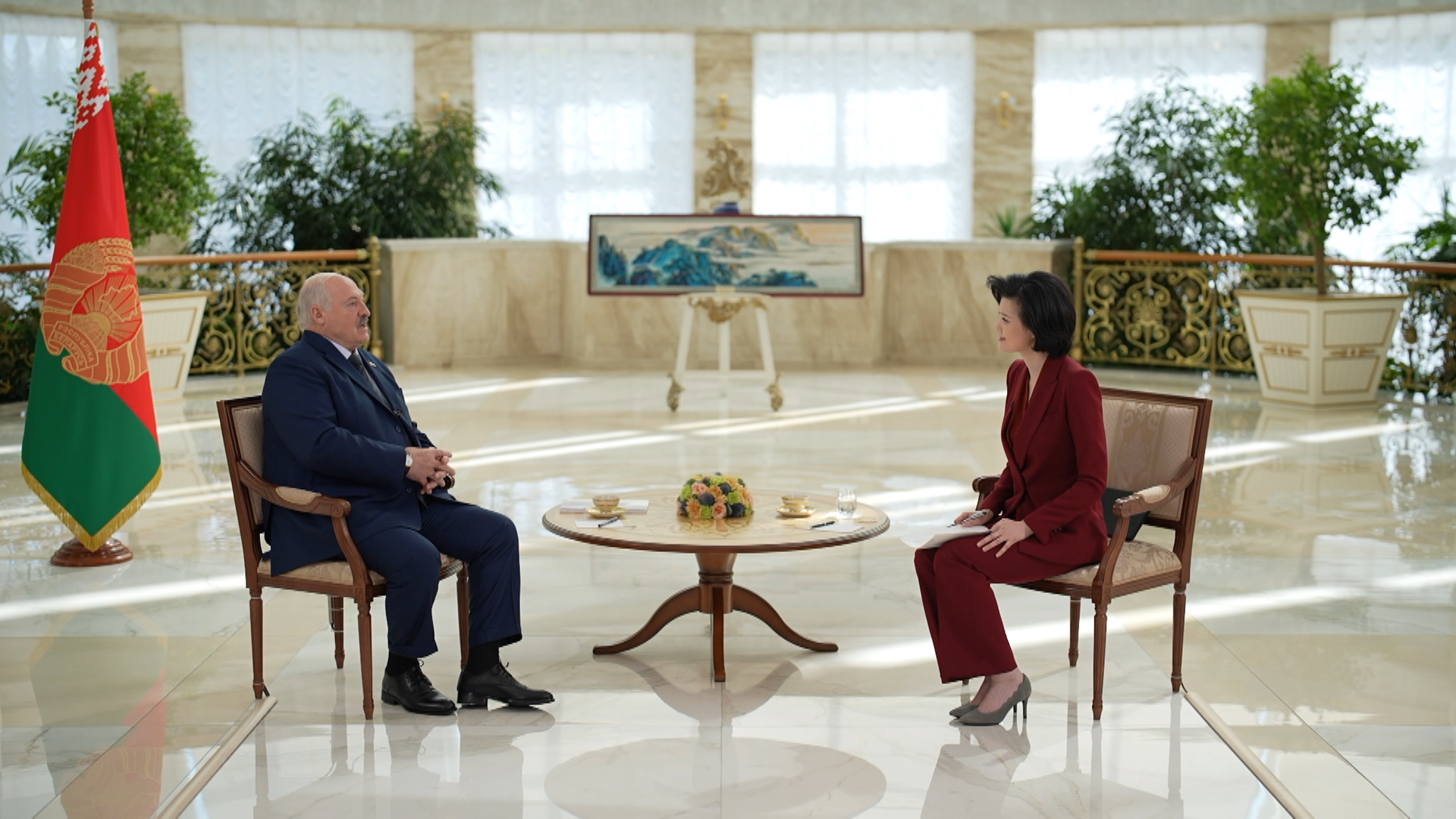 Александр Лукашенко, интервью Медиакорпорации Китая (China Media Group)