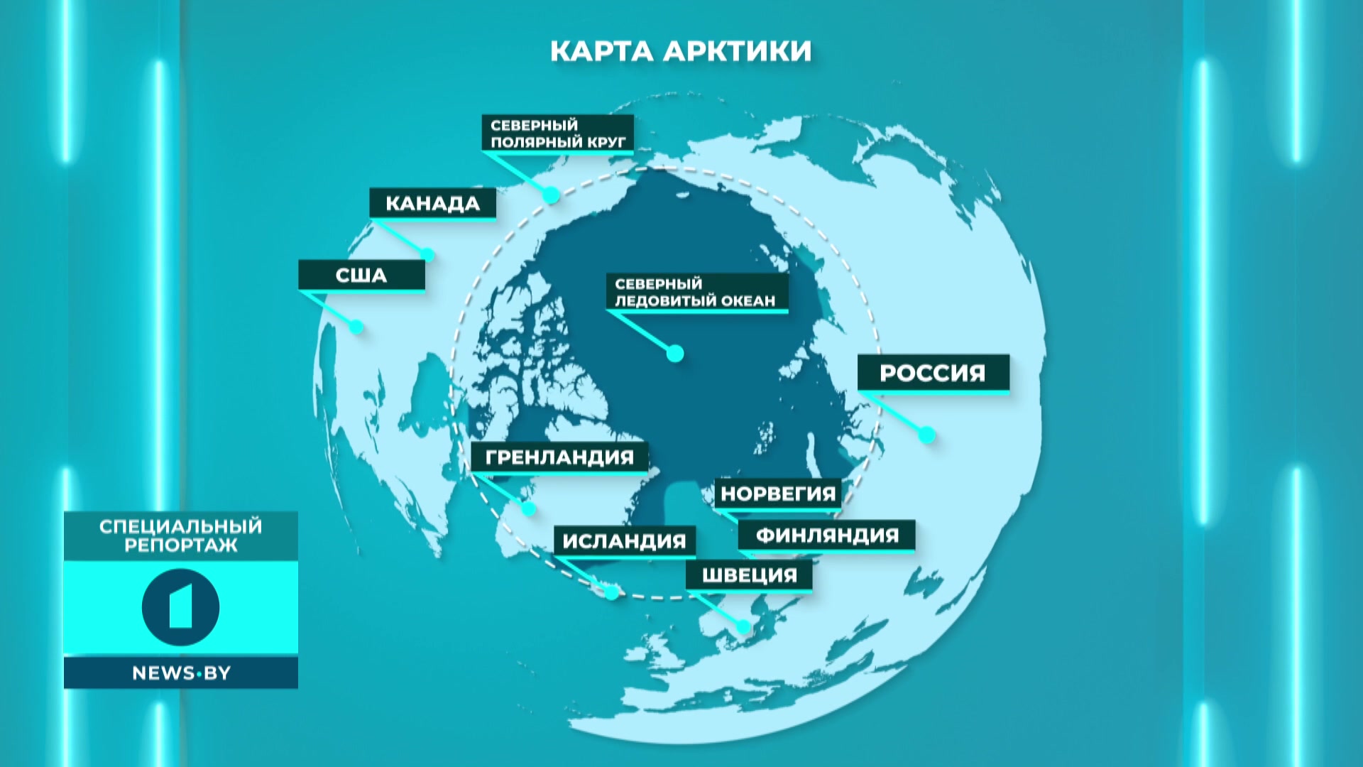 карта арктики