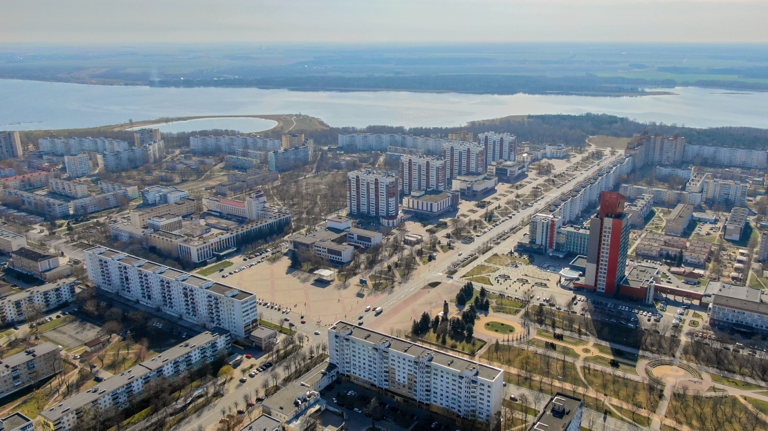Солигорск, вид сверху