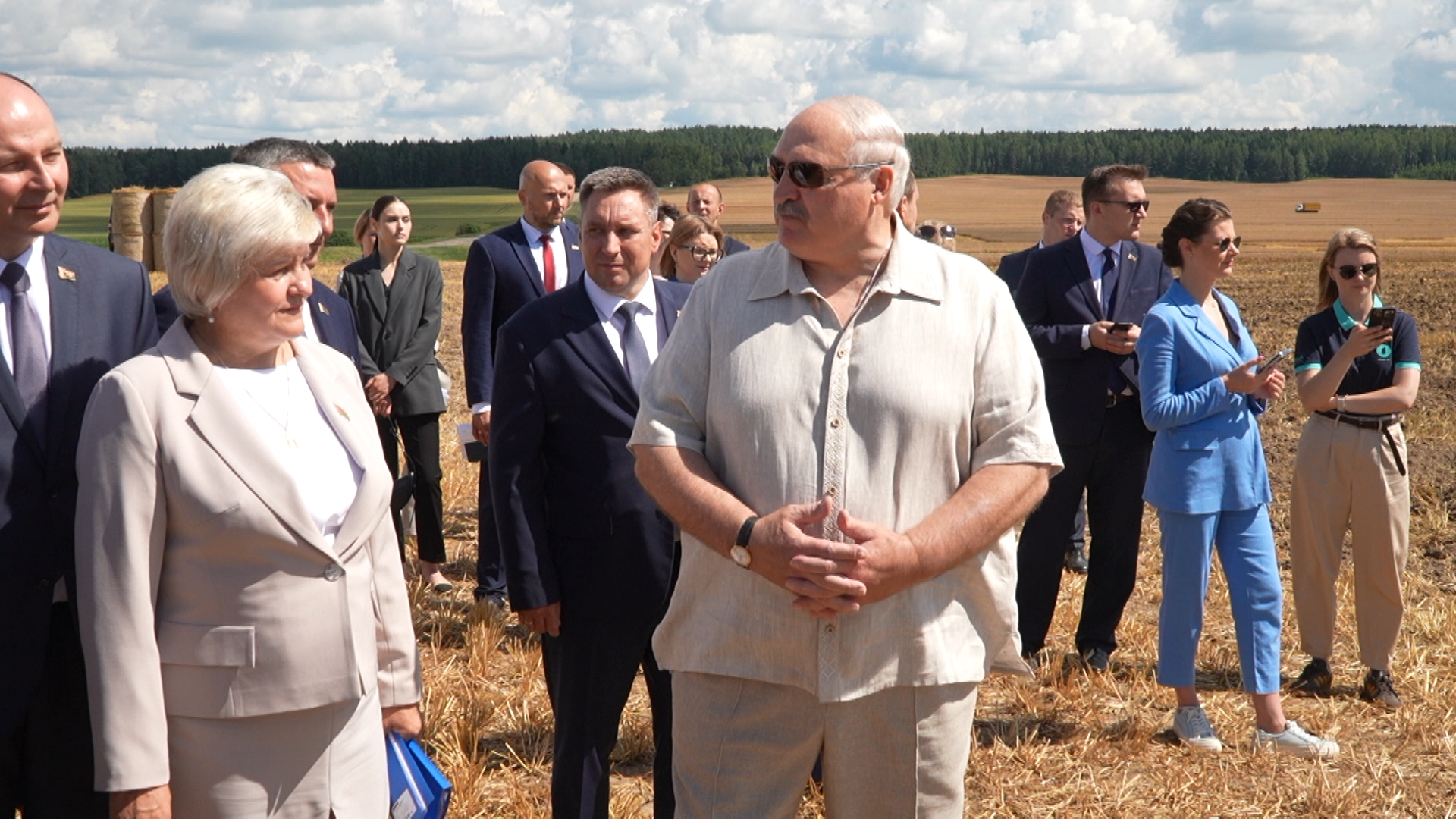 Александр Лукашенко вместе с Анжеликой Гущеней