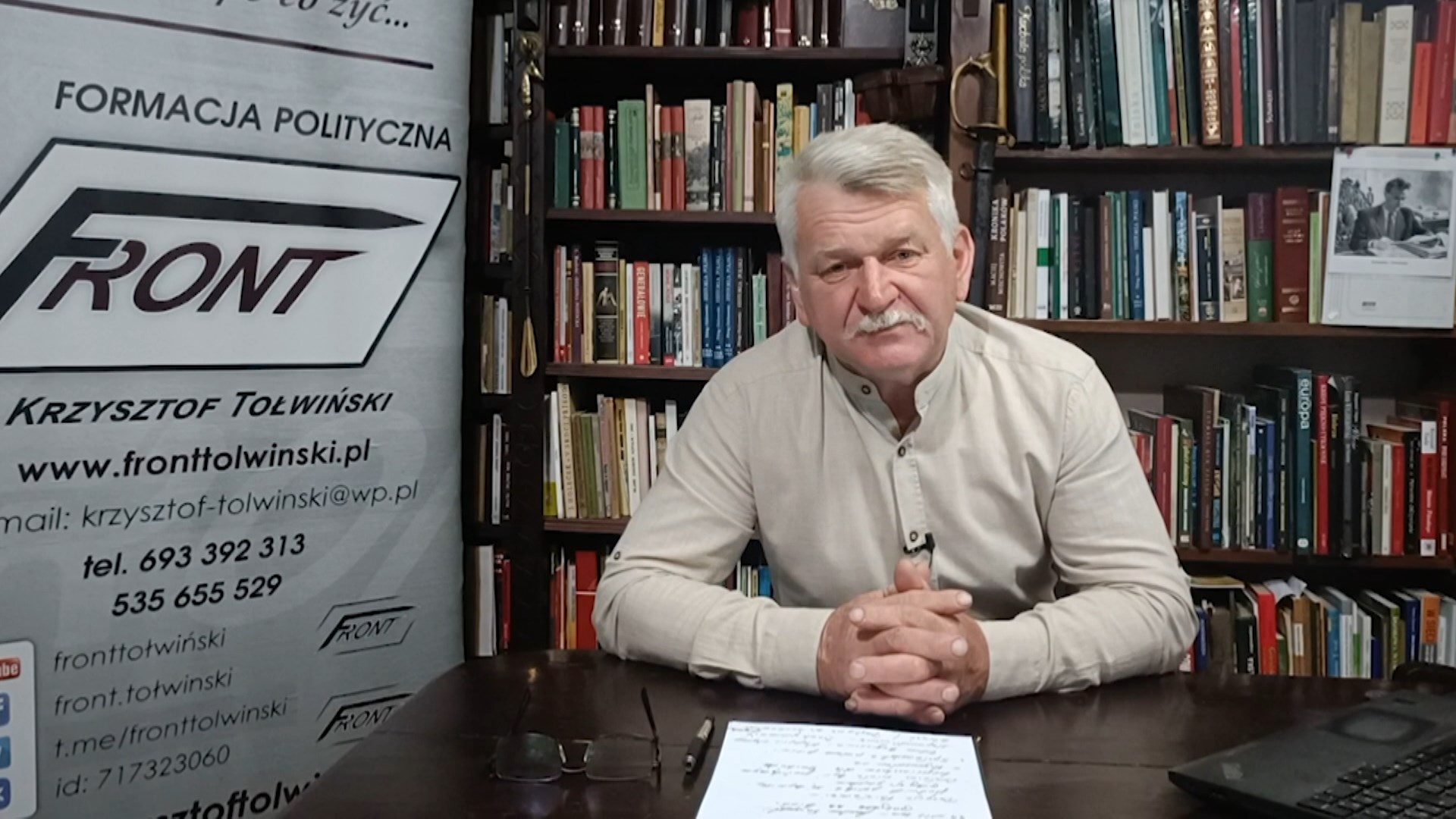 Кшиштоф Толвински, польский политик, глава партии "Фронт" Кшиштоф Толвински, польский политик, глава партии "Фронт"