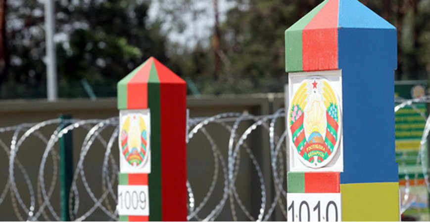 пограничные столбы Респулики Беларусь и Украины