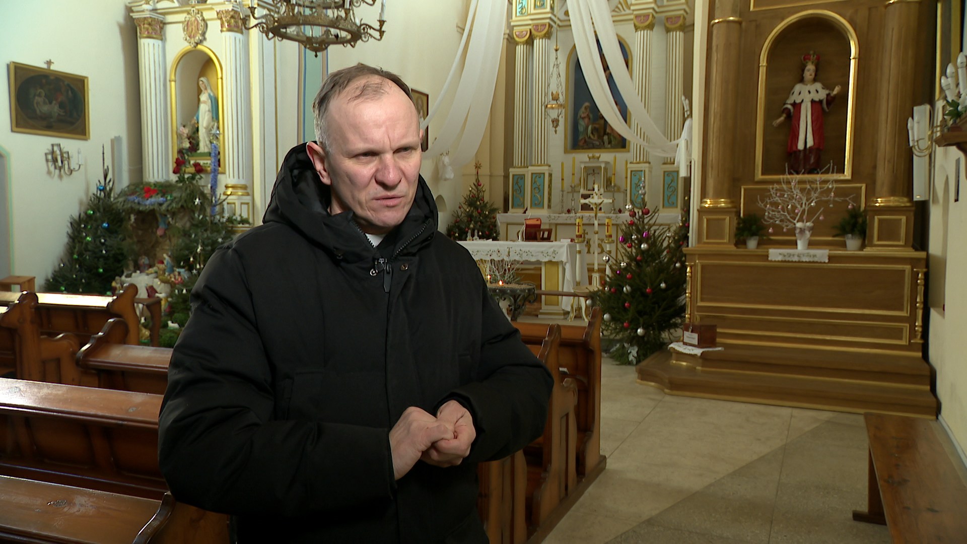 Ксендз Виталий Цыбульский, настоятель костела Святого Казимира аг. Вселюб