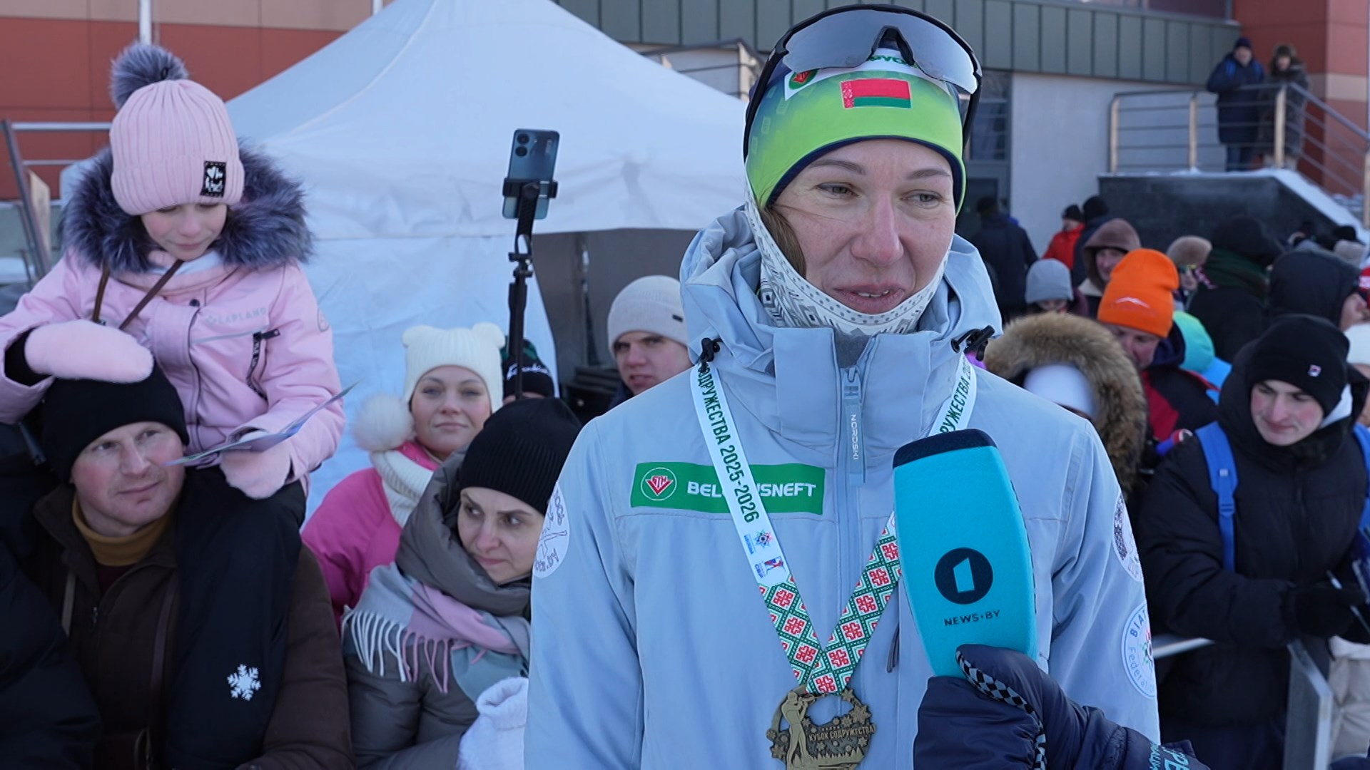 Анна Сола, бронзовый призер чемпионата мира по биатлону
