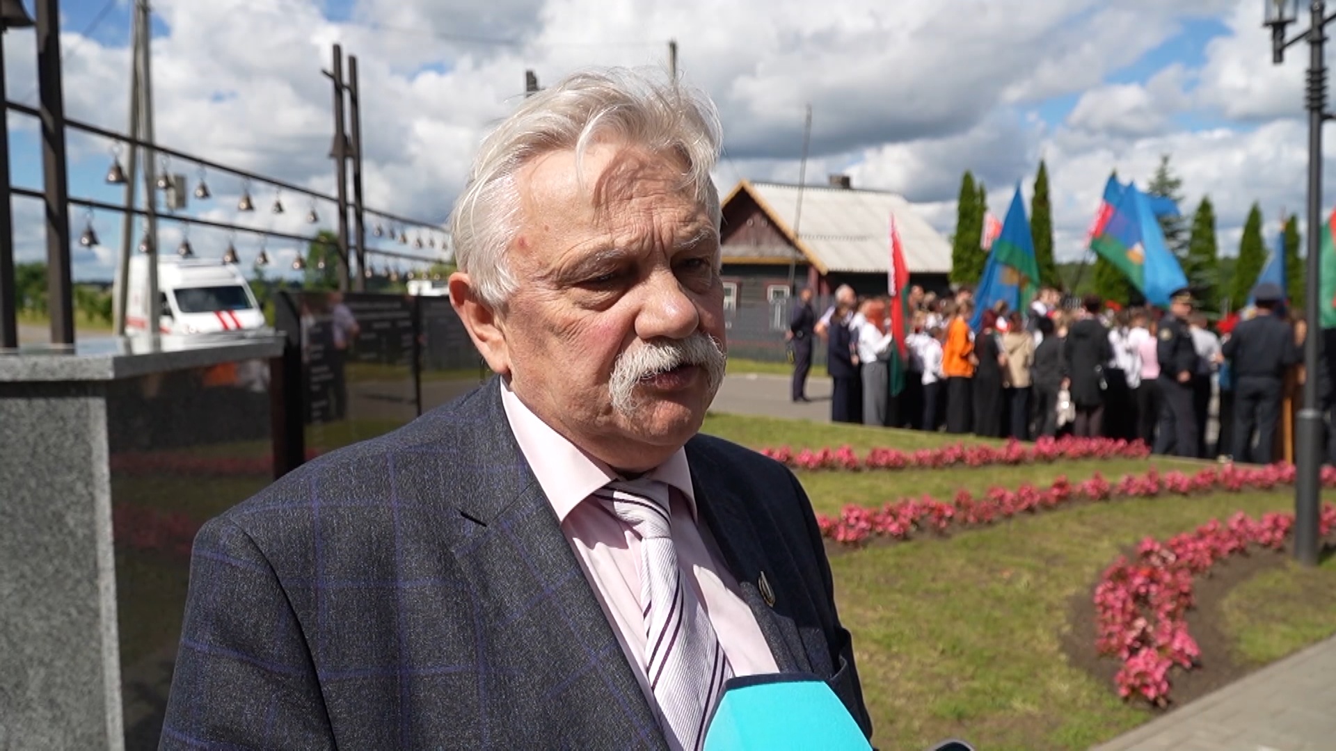 Александр Казеко в эфире репортажа "Первого информационного" Александр Казеко