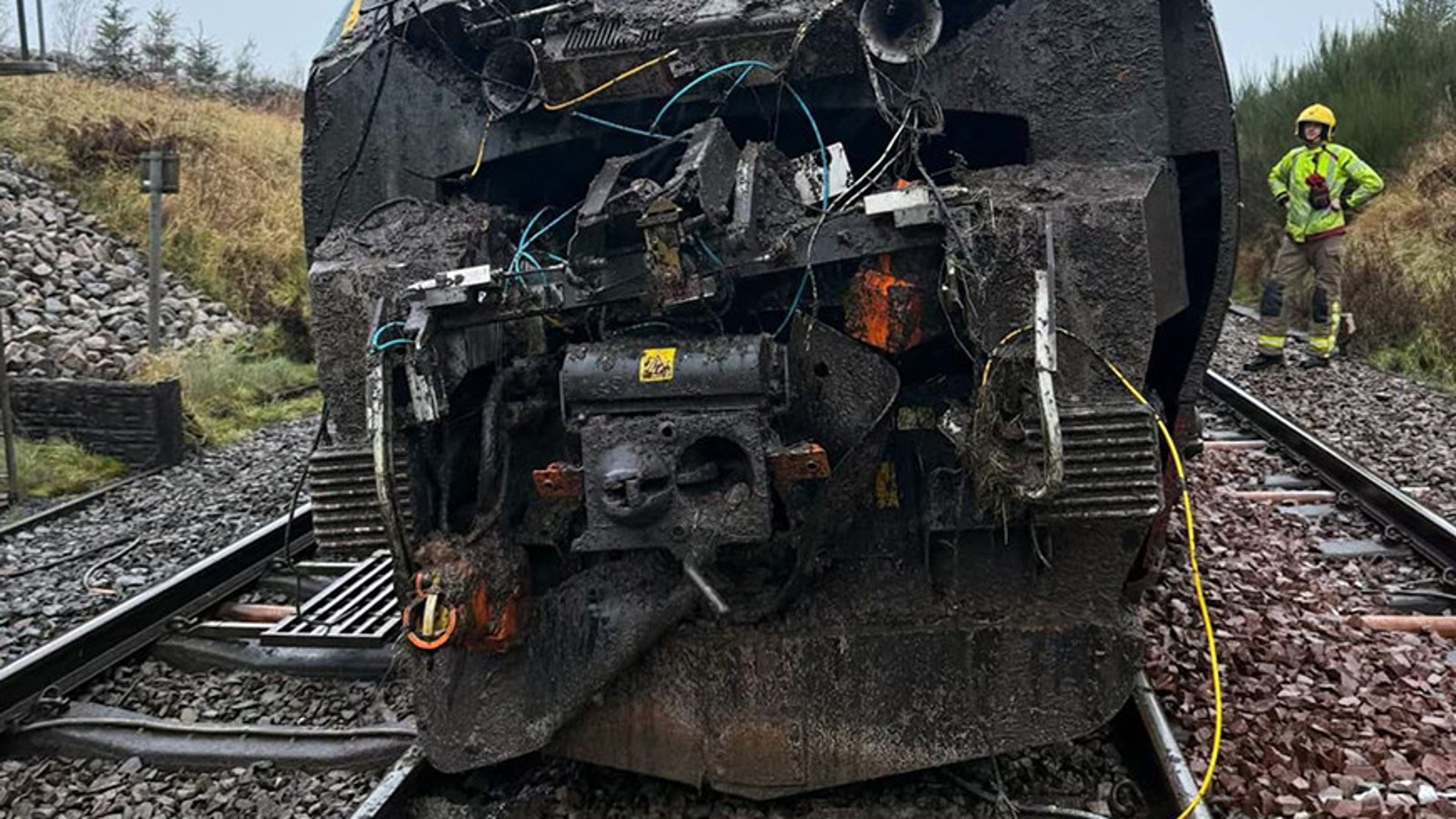 Инцидент с поездом на северо-западе Англии