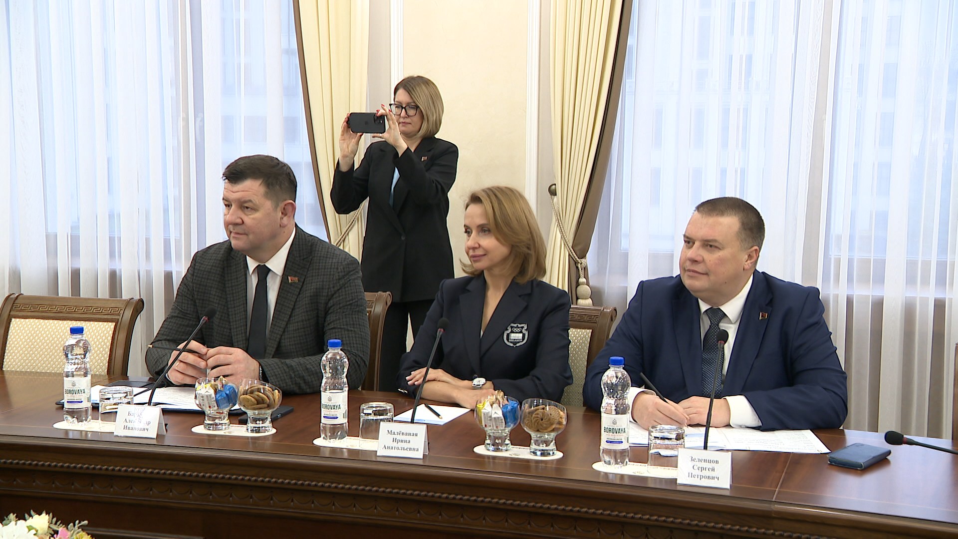 Наталья Петкевич на встрече с Германом Александром Бейелером