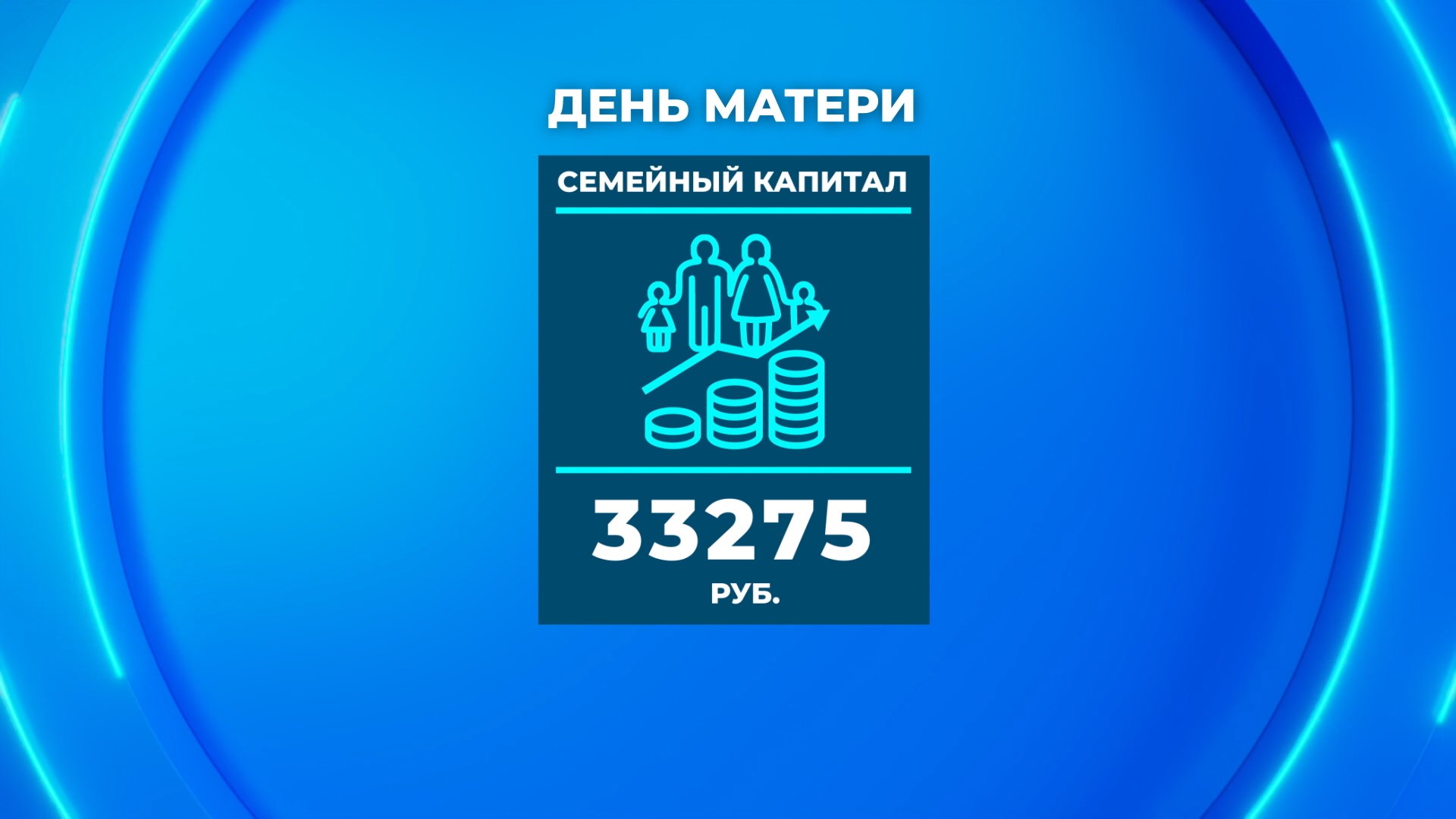 Размер семейного капитала составляет 33 275 рублей