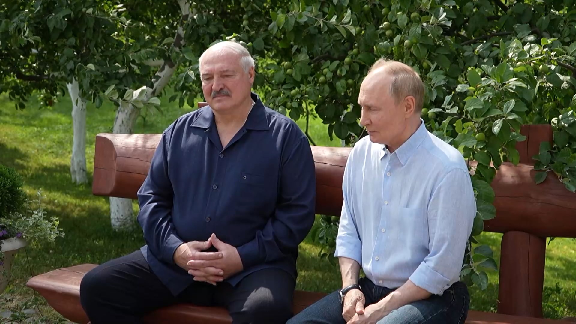 Александр Лукашенко и Владимир Путин Александр Лукашенко и Владимир Путин дают интервью