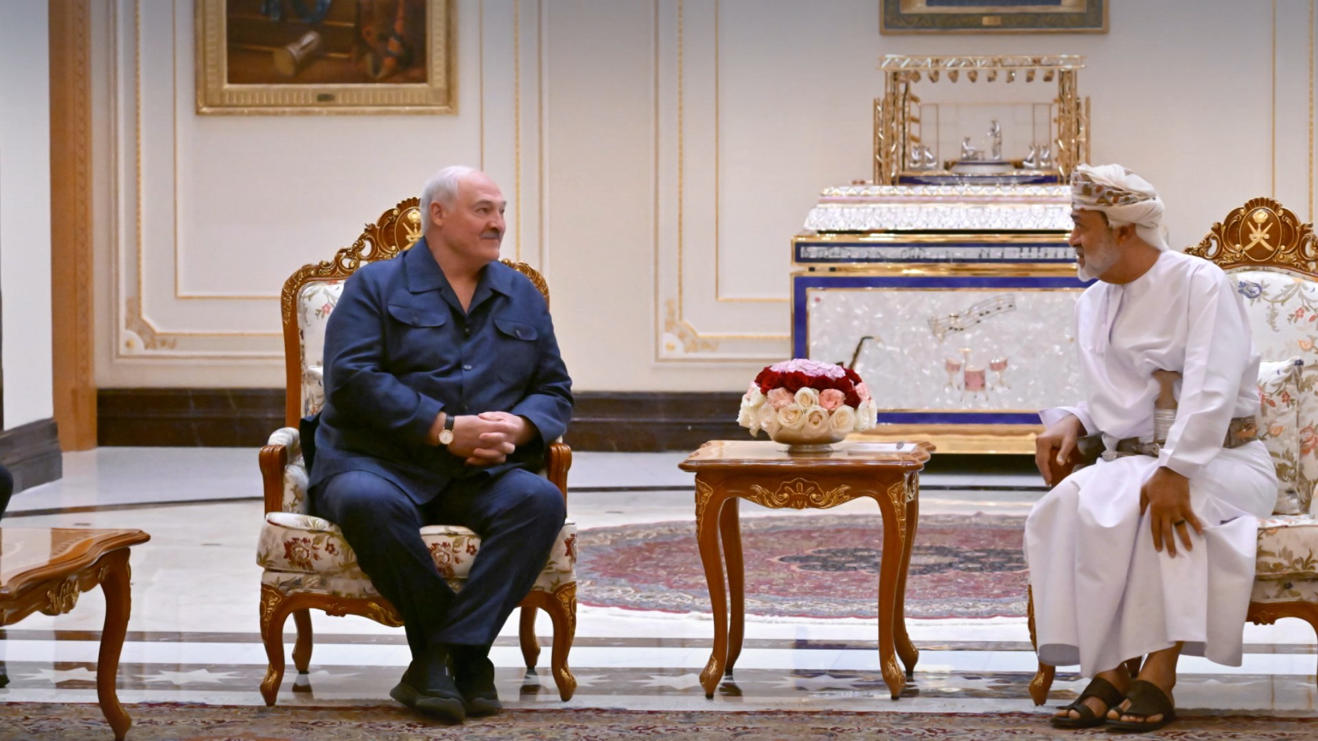 Александр Лукашенко и Хайсам бен Тарек Аль Саид