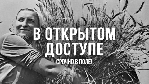 В открытом доступе | Срочно в поле! В открытом доступе | Срочно в поле!