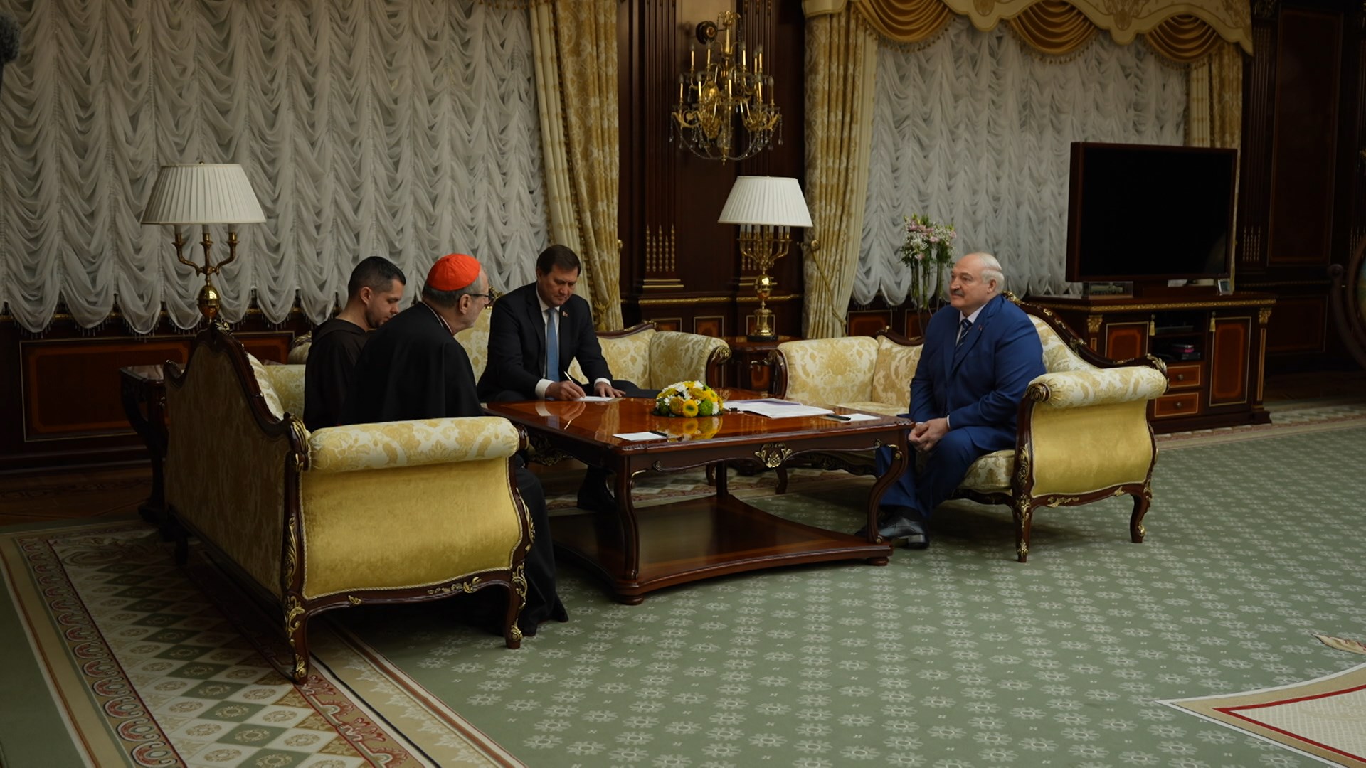 Александр Лукашенко с Клаудио Гуджеротти