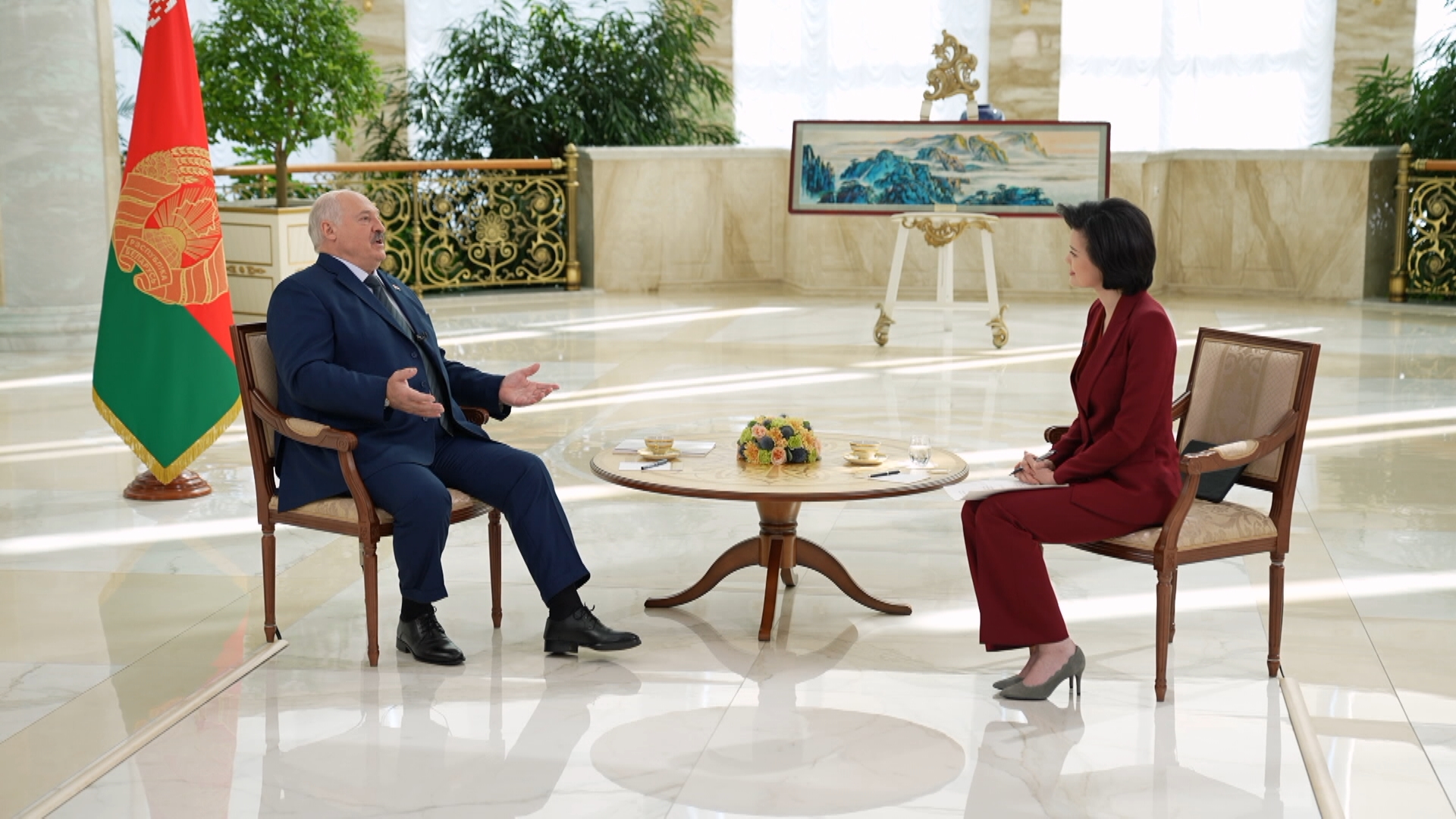 Александр Лукашенко и Цзо Юнь