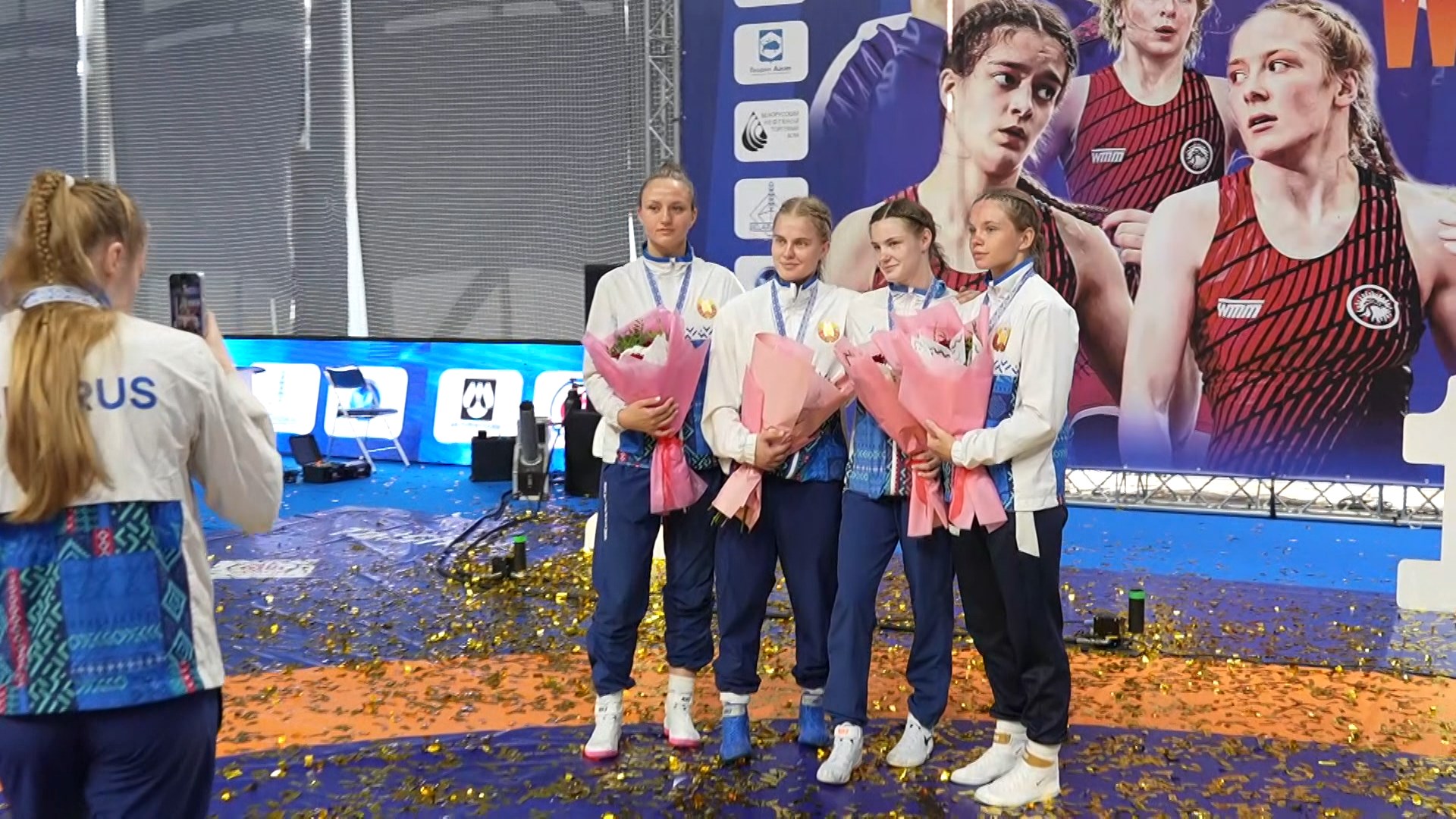 победительницы на соревнованиях по спортивной борьбе в Солигорске победительницы на соревнованиях по спортивной борьбе в Солигорске