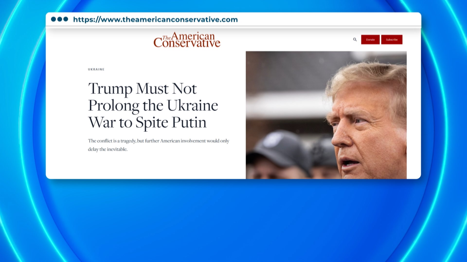 статья в The American Conservative о Трампе статья в The American Conservative о Трампе