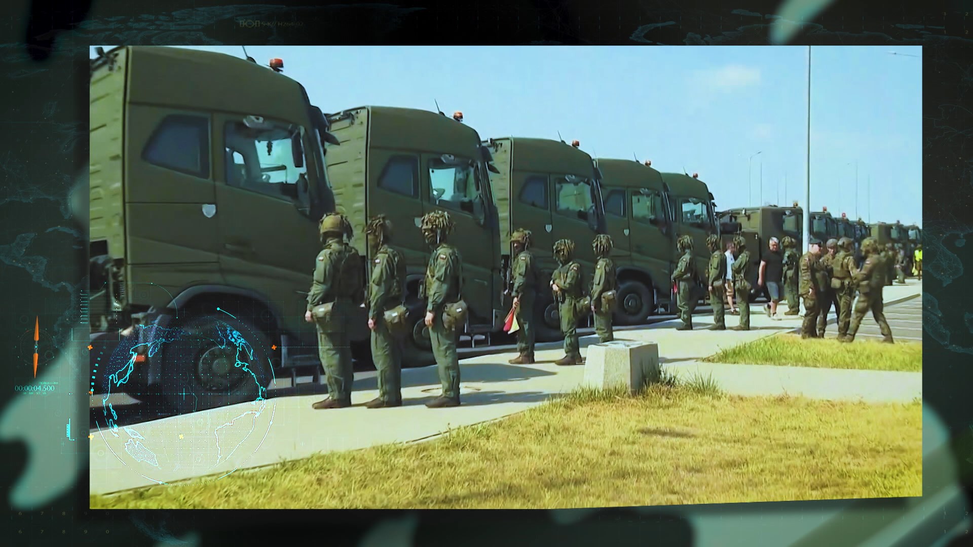 Военные во время учений