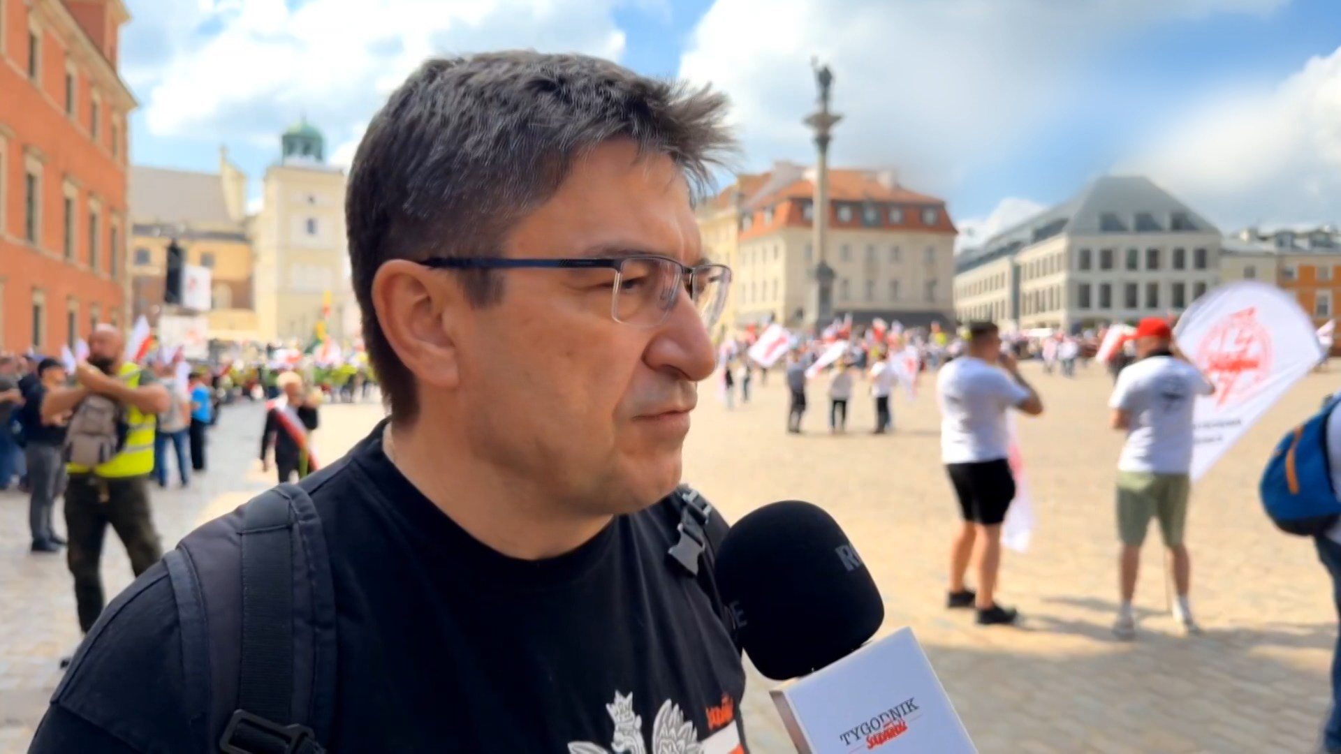 протестующий в Польше протестующий в Польше