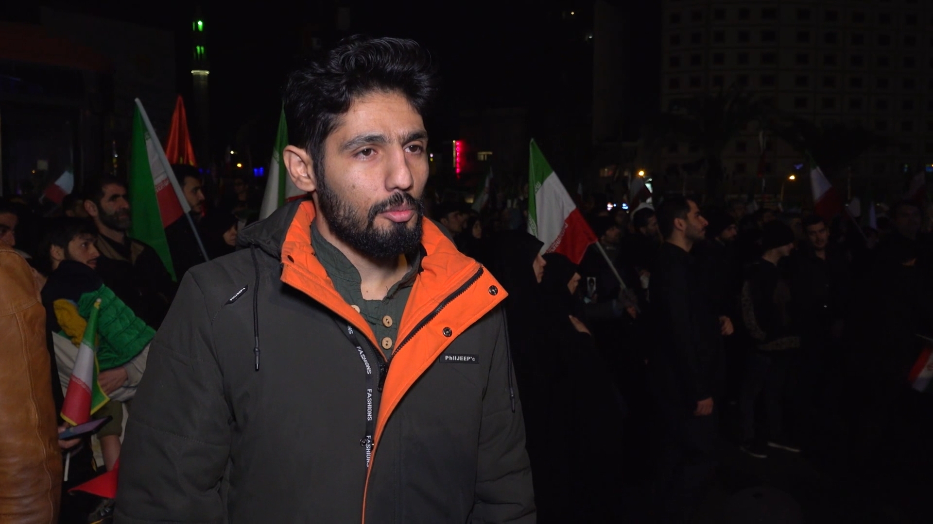 Алиреза Шарифи, участник демонстрации