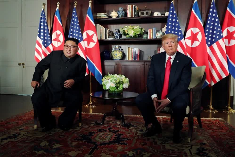 Ким Чен Ын и Дональд Трамп