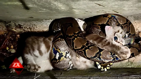 Зона Х | Мужчина спас кота из пасти питона Зона Х | Мужчина спас кота из пасти питона
