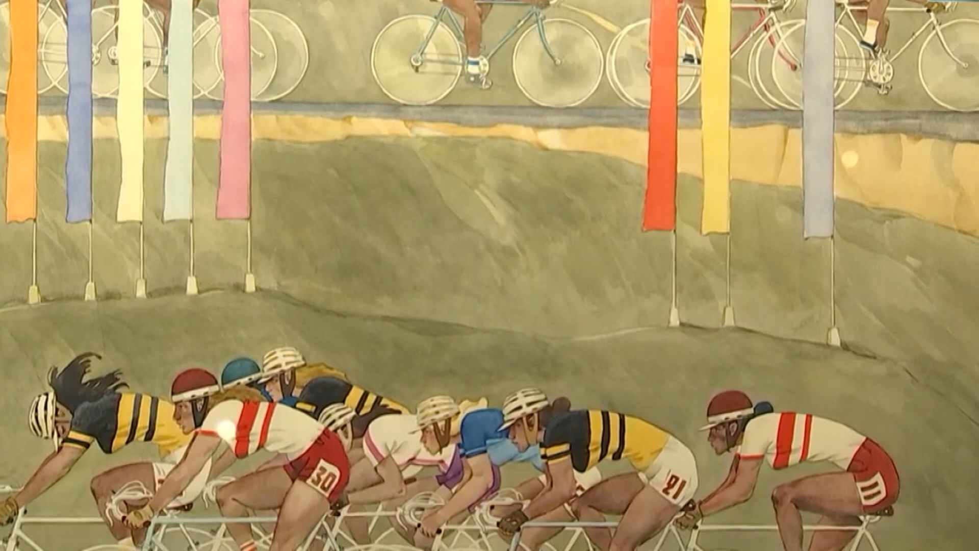 Картина со спортсменами