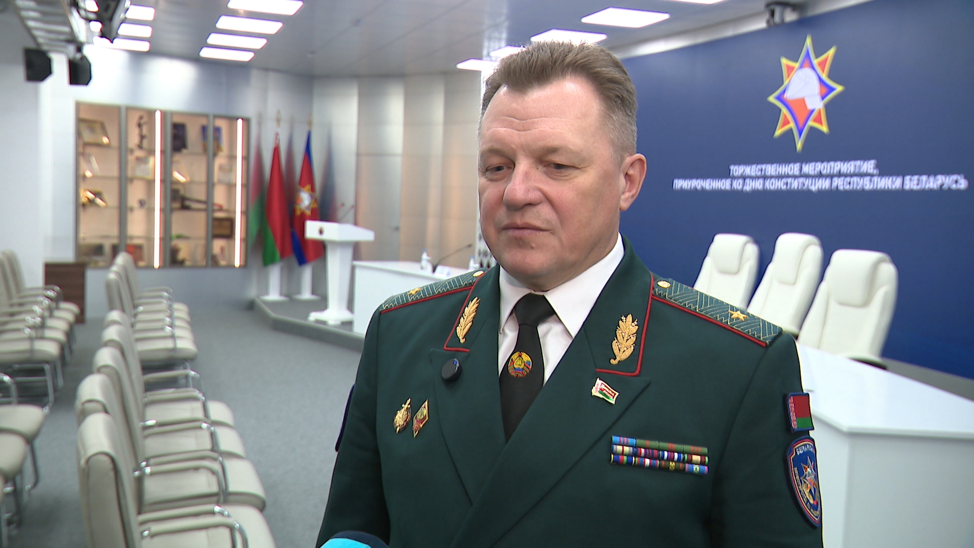 Вадим Синявский, министр по чрезвычайным ситуациям Беларуси