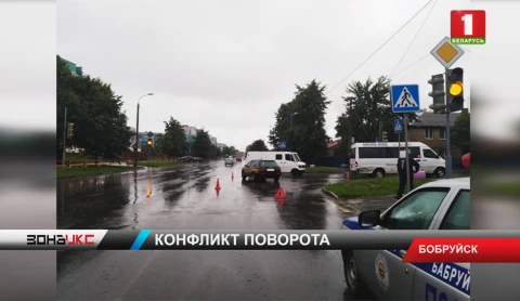 Два такси столкнулись в Бобруйске Два такси столкнулись в Бобруйске