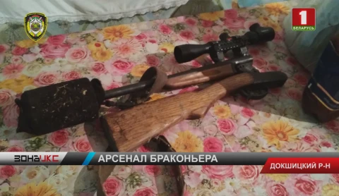 У жителя Докшиц обнаружили фрагменты миномета, незарегистрированное ружье и сотню патронов У жителя Докшиц обнаружили фрагменты миномета, незарегистрированное ружье и сотню патронов
