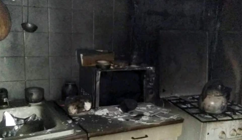 Ночной пожар в столице Ночной пожар в столице