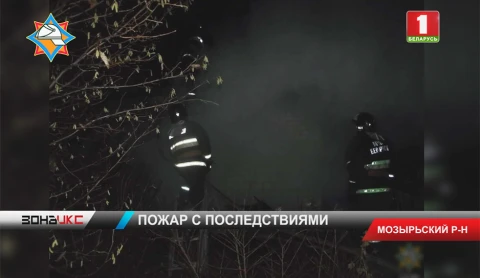 В Мозырском районе на пожаре дачного дома погибла женищна В Мозырском районе на пожаре дачного дома погибла женищна
