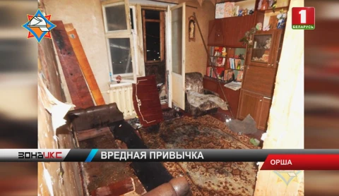 Пожар в Орше мог начаться из-за неосторожности хозяина дома Пожар в Орше мог начаться из-за неосторожности хозяина дома