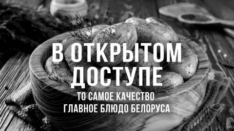 В открытом доступе | То самое качество. Главное блюдо Белоруса В открытом доступе | То самое качество. Главное блюдо Белоруса