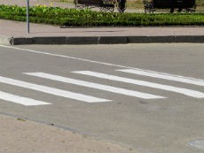 Здарэнні: вадзіцель не прапусціў пешахода...