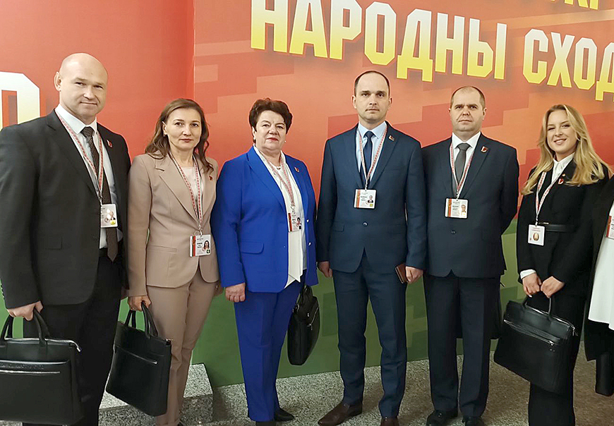 Делегаты Островецкого района на VII Всебелорусском народном собрании