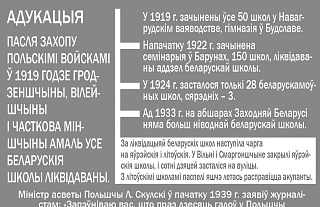 Адукацыя ў Заходняй Беларусі (інфаграфіка)