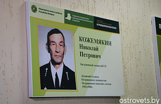 Памятную доску в честь Николая Кожемякина открыли в Островецком лесничестве.