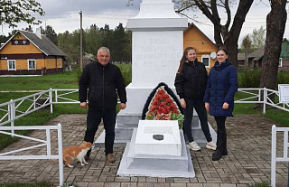 Республиканский субботник: островецкие мелиораторы  на месте захоронения Трофима Евсеева