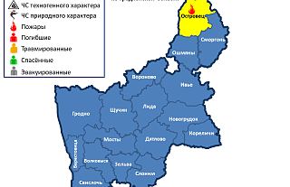В Островце горел дом