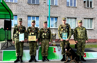 Сморгонские пограничники стали лучшими на соревнованиях тревожных групп