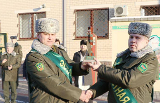 "Эстафету Победы" приняла Сморгонская пограничная группа